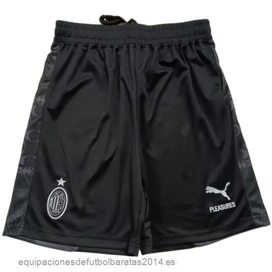 Nuevo 4ª   Pantalones AC Milan 23/24 Negro Baratas